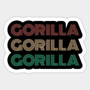 "Gorilla Gorilla Gorilla" Scientific Name, Western Lowland Gorilla Sticker